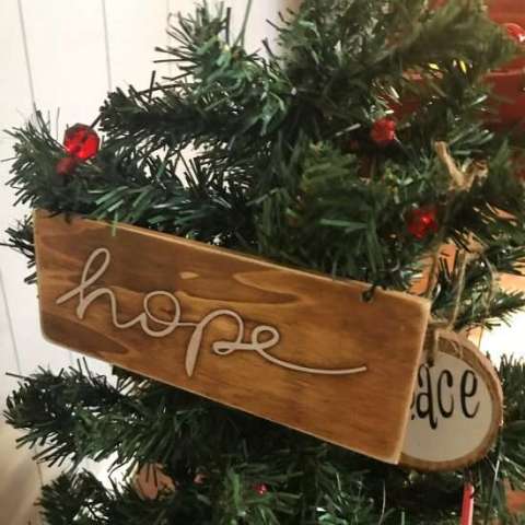 Rustic Wooden Ornaments