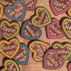 Lebkuchenherz Pins (Embroidered)