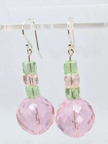 Pink Drop Earrings