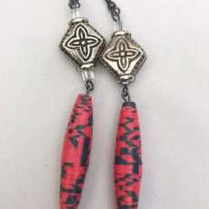 Handmade Paper Bead Earrings