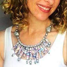 Handmade Paper Bead Necklace