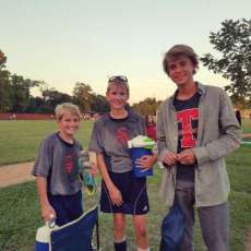 Just Finishing Up a Soccer Game, We Play Soccer, Tennis, and Track