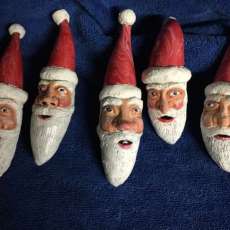 Santa, Banana Gourds, Christmas Ornaments
