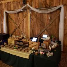 Rustic Booth Setup