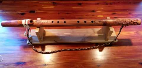 Carved Native American Style Flute