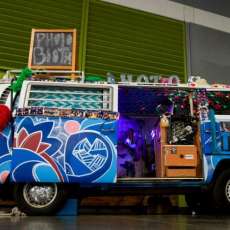 Vw Bus Set Up Outside Angle