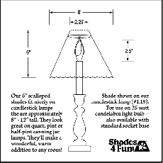 Small Shade Sizing Chart