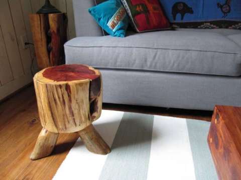 Short 3-Legged Stool