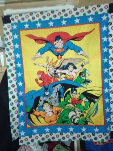 Super Heros Quilt. Lap Size