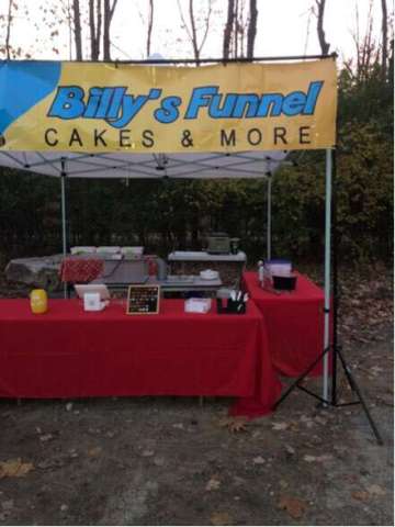 Funnel Cake Set Up For Outside and Inside