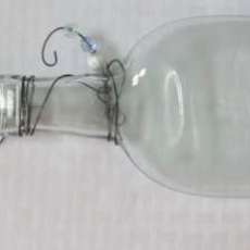Clear Bottle With Blue Glass Bead