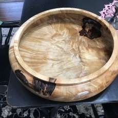 Figured Maple Large Bowl