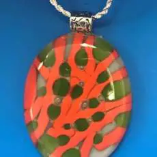 Multi Layered Fused Glass Pendant