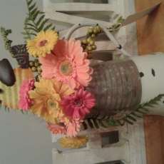 Coffee Pot Centerpiece