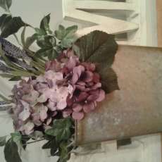 Hydrangea Tin Door Hanger