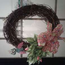 Spring Owl Wreath