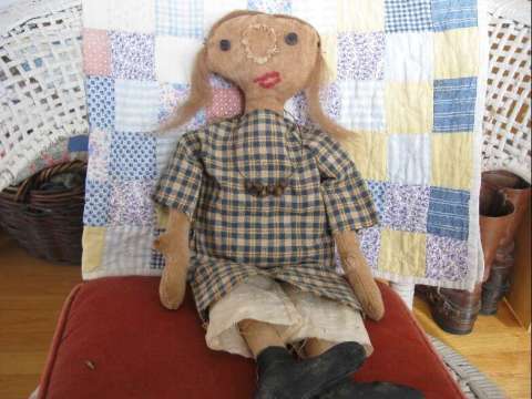 Primitive Folk Art Doll Betty Jean