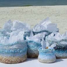 Hand Crocheted Baskets
