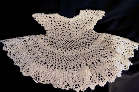 Hand Crocheted Baby Dress