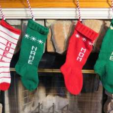 Hand Knit Christmas Stockings