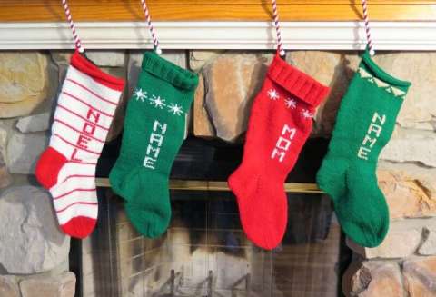 Hand Knit Christmas Stockings