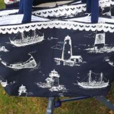 Lined , Bouble Stitched , Durable Nantucket Tote Bags