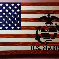 Marines American Flag