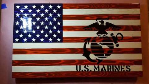 Marines American Flag