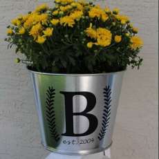Personalized Galvanized Bucket