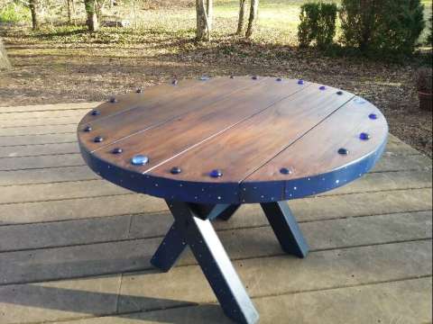 Cosmic Wooden Table