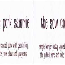 Pork Sammie N Sow Cow