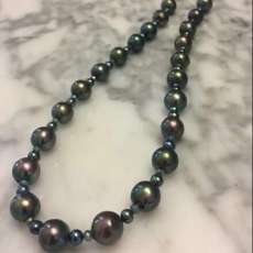 Aqua Baroque Pearls With Crystals