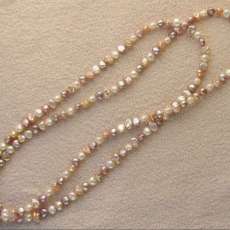 Natural Tri-Color Keishi Pearls