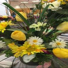 Daisy, Tulip and Sunflower Arrangement