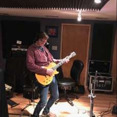 Laying Down Lead in Studio