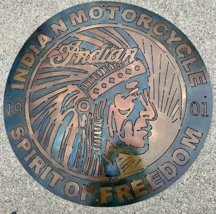 Vintage Indian Motorcycle Sign