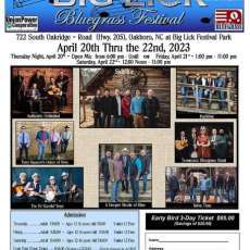 Big Lick Bluegrass Festival Flyer