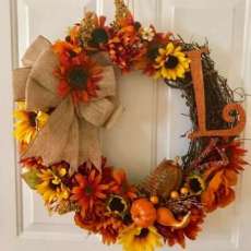 Autumn Wreath Personalized