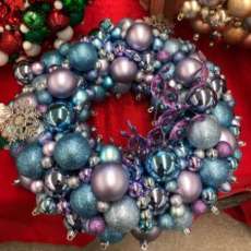 Blue and Lavender Wreath