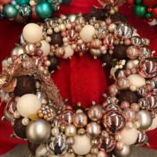 Ivory and Brown Wreath