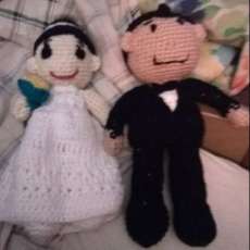 Crochet Bride N Groom (Can Be Made As Prince N Princess)