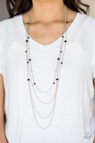 On the Front Shine Necklace With Matching Earrings