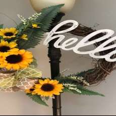 Sunflowers on Grapevine