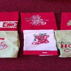 Collection of Embroidered Towels Avalable