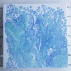 Ocean Inspired Mixed Media Art