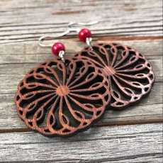 Spiral Wood Earrings