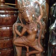 Wood Carved Apsara