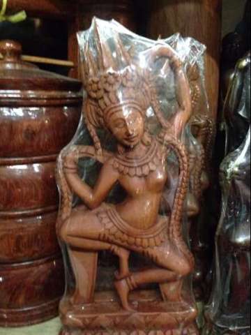 Wood Carved Apsara