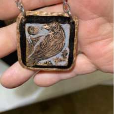 Copper Crow Pendant