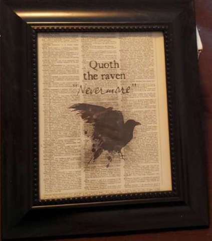 Edgar Allen Poe The Raven Framed Print